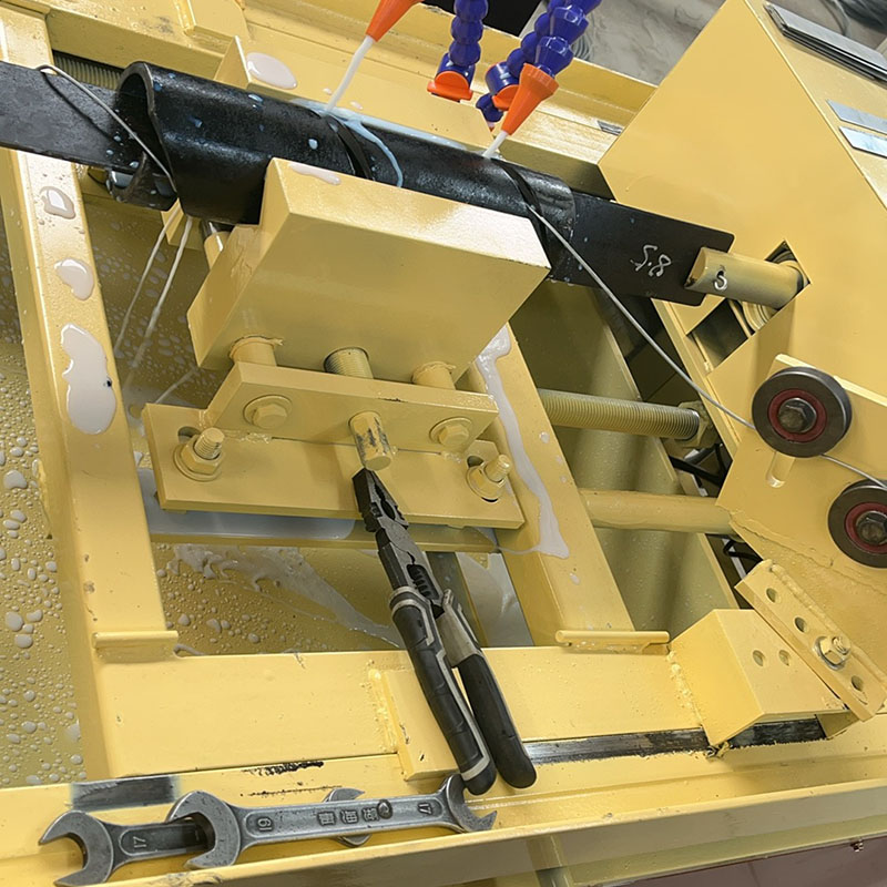 Overtime debugging chain link fence machine